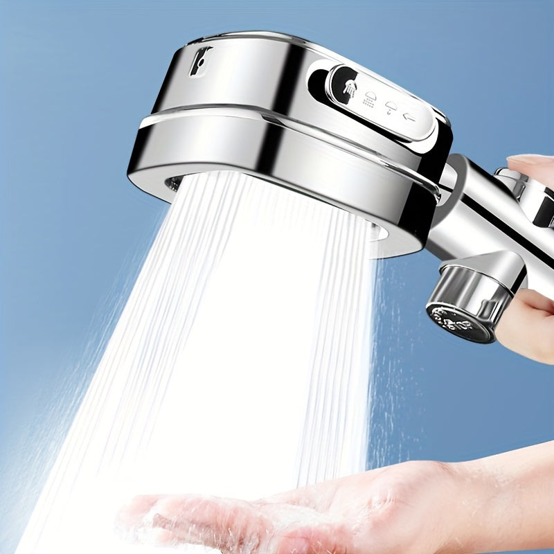 1pc Filtered RV Shower Head with One-Button Water Stop - Enjoy a Refreshing and Clean Shower Experience