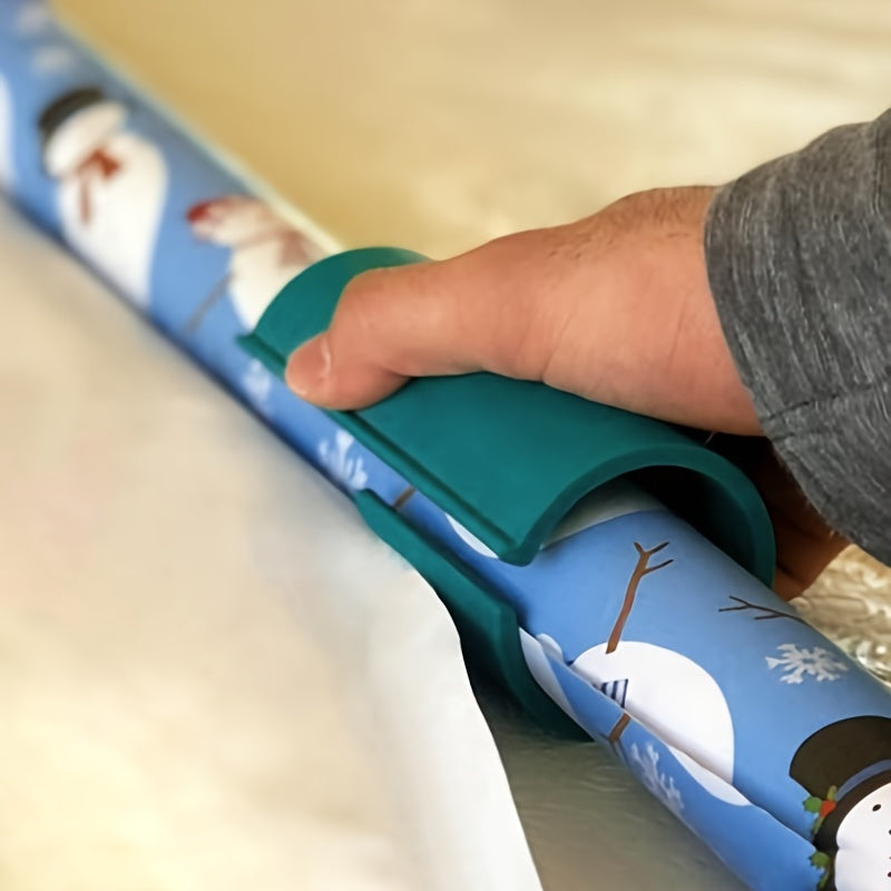 Easy-Glide Round Paper Cutter For Gift Wrapping - Perfect For Birthdays & Festivals, No Batteries Required Wrapping Paper For Gifts