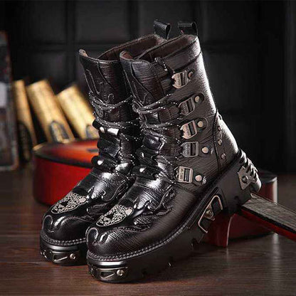 Men's Fashionable And Versatile Mid To High Top Boots - Hiccupzz