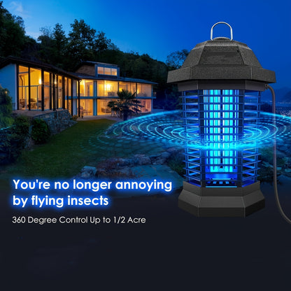 Outdoor Electric Insect Repeller – 90-130V, ABS Plastic Housing, Eliminates Flying Insects - Hiccupzz