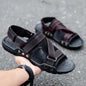Casual Roman Sandals Men Strap Velcro Shoes - Hiccupzz