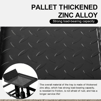 2 Pcs Heavy Duty Hydraulic Truck Ramp, 5T/11,000Lbs Capacity, Steel Auto Wheel Platform for Vehicle Maintenance, Garage, Black - Hiccupzz