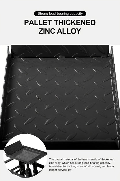 2 Pcs Heavy Duty Hydraulic Truck Ramp, 5T/11,000Lbs Capacity, Steel Auto Wheel Platform for Vehicle Maintenance, Garage, Black - Hiccupzz