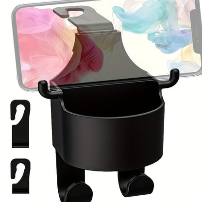 2 Pcs Multifunctional Car Seat Back Hooks, 2 In 1 Car Hook With Cup Holder, Car Interior Accessories - Hiccupzz