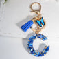 Blue Butterfly Alphabet Initial Keychain - Cute Resin Charm for Bags and Daily Use - Hiccupzz