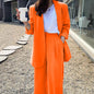 Women's Wide-leg Pants Suit