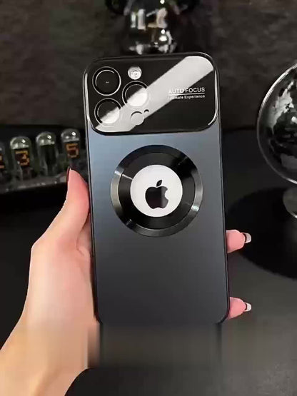 Desert Titanium Matte Magnetic Wireless Charging Case - Shockproof, Soft Bumper Cover with Glass Lens Protector, Compatible with iPhone 16, 15, 14, 13, 12, 11 Pro Max. - Hiccupzz