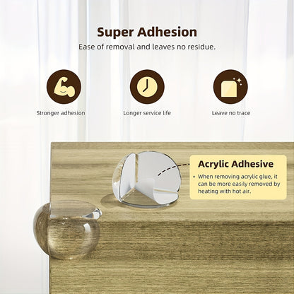 12 Pcs Baby & Children Furniture Edge Bumper Corner Guards - Safety Protection for Kids