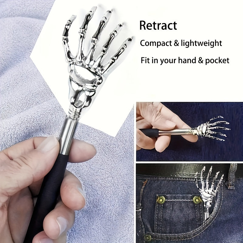 Skeleton Hand Massage Wand: Spooky Halloween Toy for Pranks and Pet Entertainment (Ages 14+)