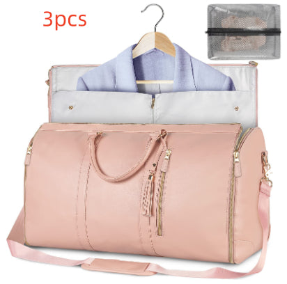 Large-Capacity Waterproof Travel Duffle Bag for Women – Foldable Clothes Tote