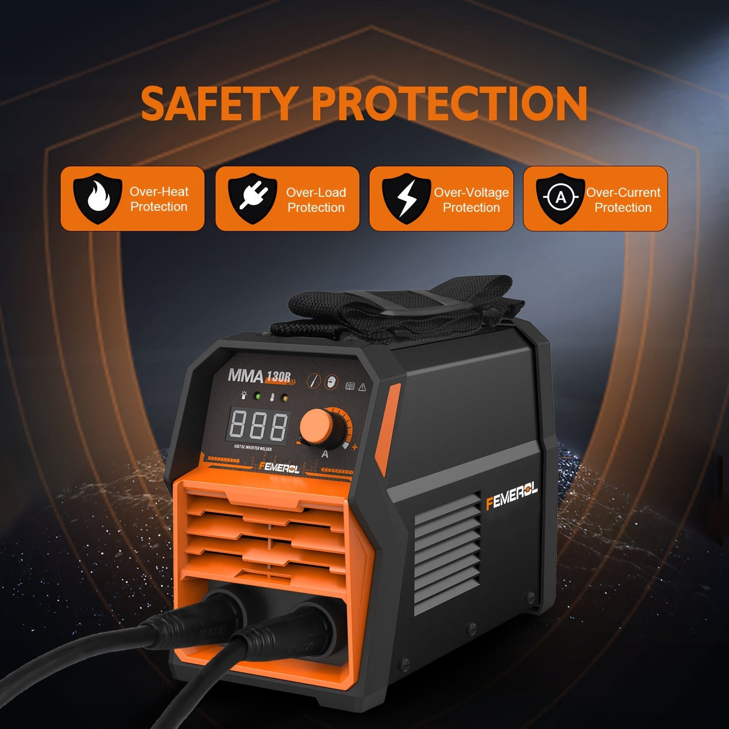 130A Stick Welder, Mini and Portable MMA Welder Hot Start 110V ARC Welding Machine Digital Display IGBT Inverter Welder