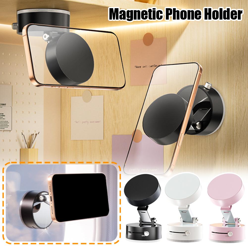 Foldable Magnetic Car Mount with Strong Suction Cup – Hands-Free Smartphone Holder