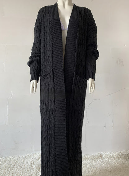 Women's Long Knit Sweater Coat - Hiccupzz
