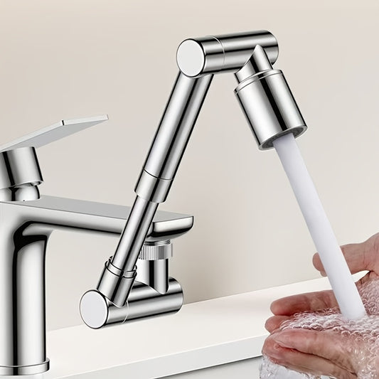 1 Pc Robotic Arm Faucet Extender - Universal Water-Saving Nozzle with Anti-Splash Bubble, Retractable & Rotatable Arm