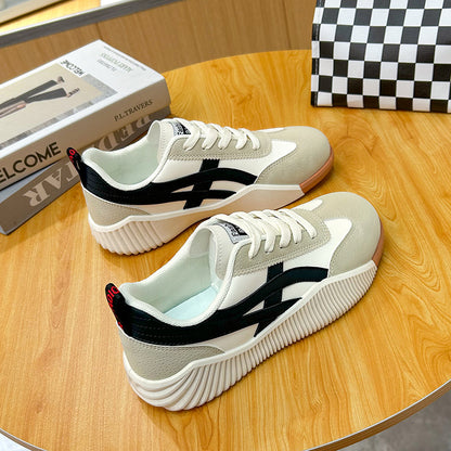 Women's Breathable Casual Flat White Shoes - Hiccupzz