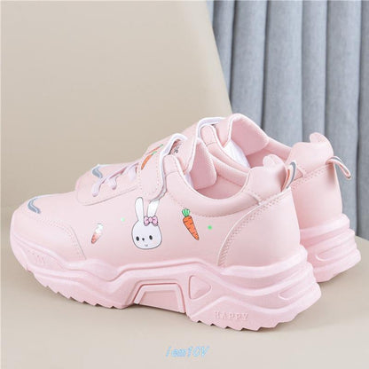 Spring And Autumn Primary School Students Casual All-match Pu Running Shoes - Hiccupzz