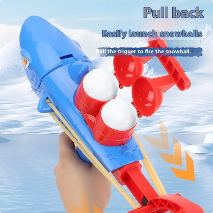 Children's Shark Snowball Gun - Outdoor Snow Play Toy for Kids