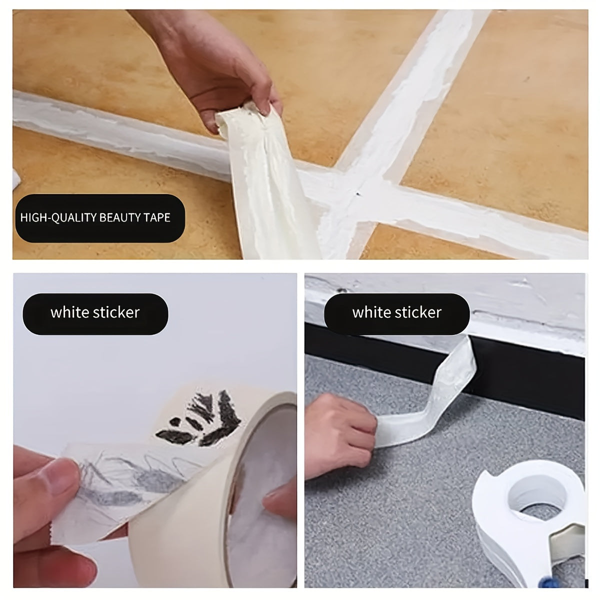 Professional Masking Tape Dispenser - Durable ABS Tool for Wall Painting, Packaging & Sealing