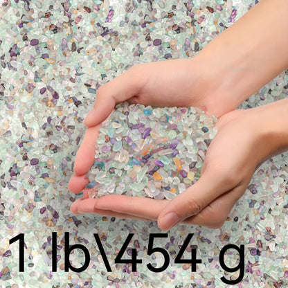 Fluorite Crystal Chips: Polished Stones for Decor & Aquarium (0.02 - 1 lb) - Hiccupzz