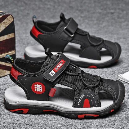 New Anti Slip Children's Baotou Middle And Big Children's Soft Sole Sports Shoes - Hiccupzz