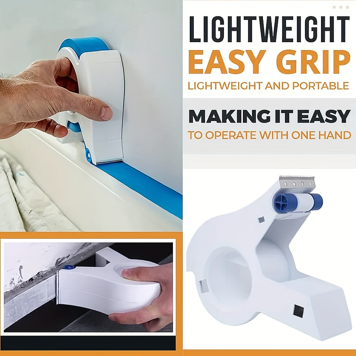 Professional Masking Tape Dispenser - Durable ABS Tool for Wall Painting, Packaging & Sealing