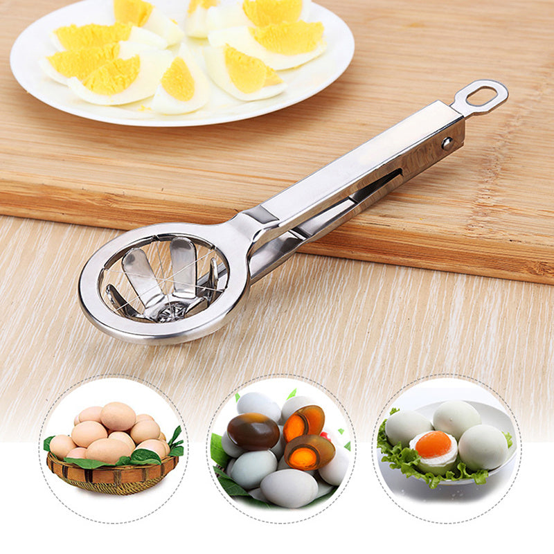 Stainless Steel Egg Cutter Hexagonal Cutting Cooked S Tool Separater Fancy Splitter Kitchen Mold Creative Slicer Gadgets Kitchen Gadgets - Hiccupzz