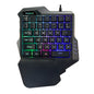 One-Handed Mechanical Gaming Keyboard RGB Backlit Portable Mini Gaming Keypad Game Controller - Hiccupzz