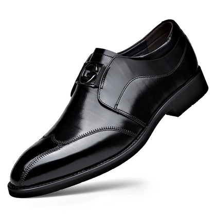 Mens Fashionable And Versatile Casual Business Leather Shoes - Hiccupzz