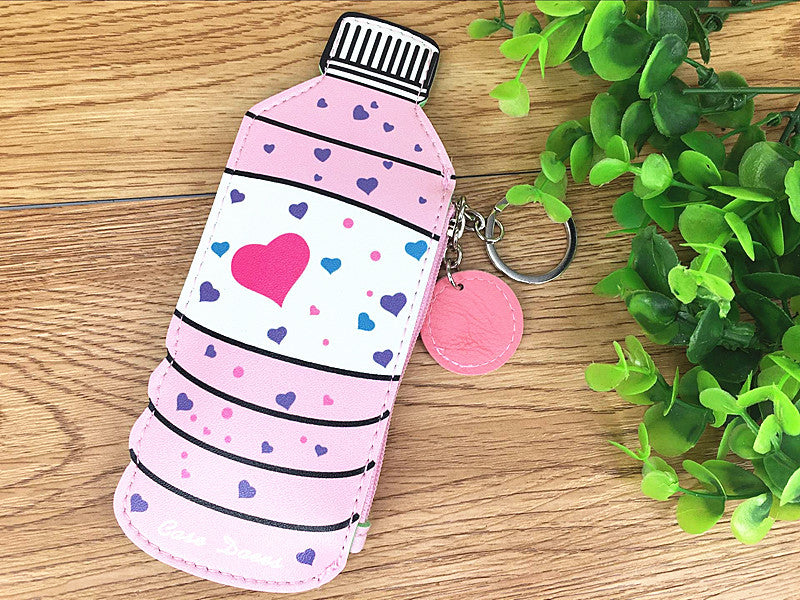 Korea creative drinks ice cream Mini Purse children coin Keychain small bag bag bag