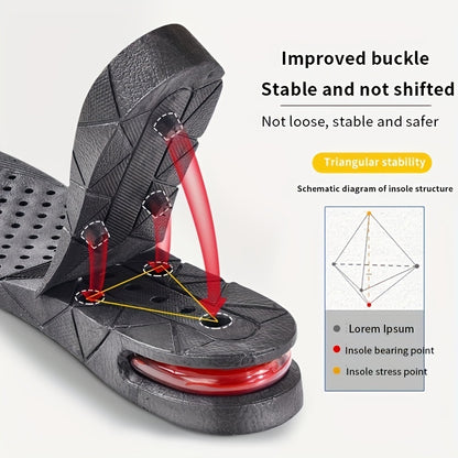 Invisible Height Increased Insole, Men Women Heel Lift Taller Shoe Inserts Pad Adjustable More Comfortable Supporting Insole For Unisex - Hiccupzz