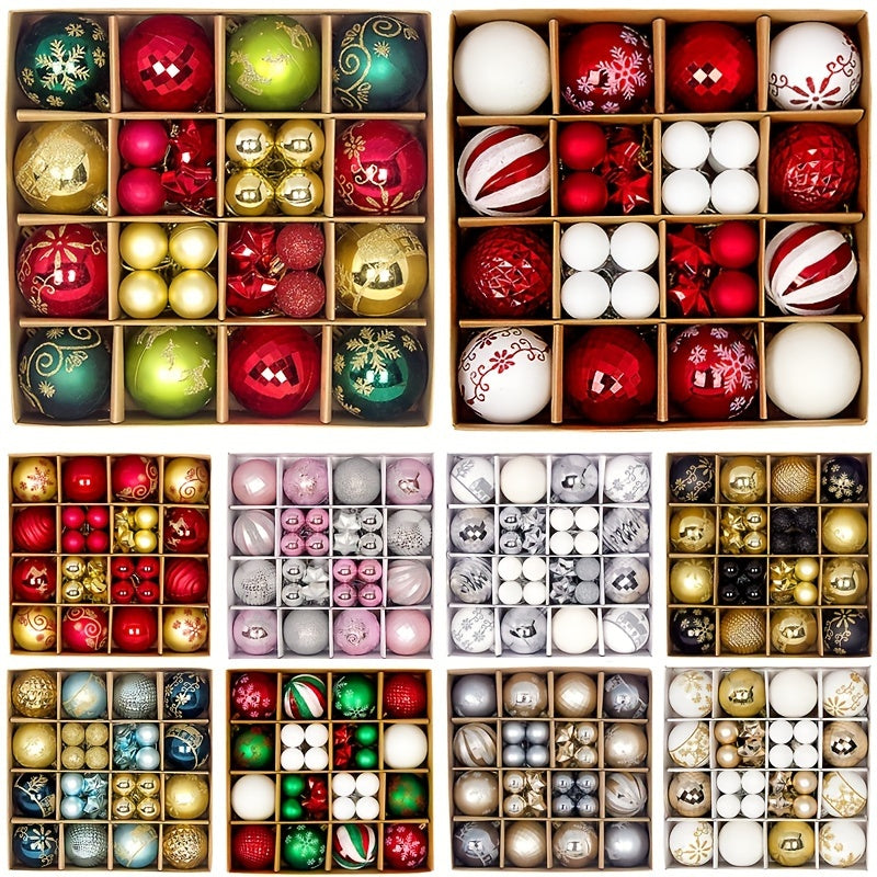 44 Pcs Christmas Balls Ornaments for Xmas Tree Decorations