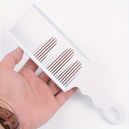 1 Pc Professional Hair Fading Comb, Heat Resistant Flat Top Clipper for Precise Gradients & Styling