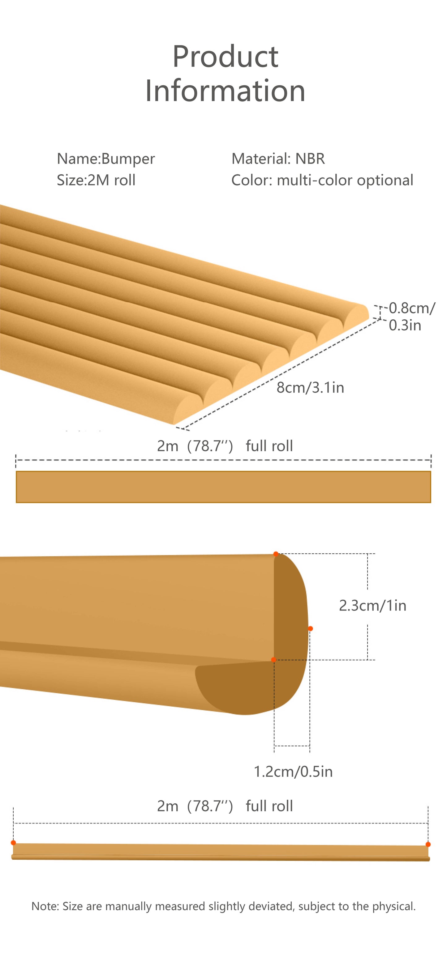 Proofing Edge & Corner Guard Protector Set - 6.5 Ft Edge Bumpers & 2 Foam Corners, Pre-Taped