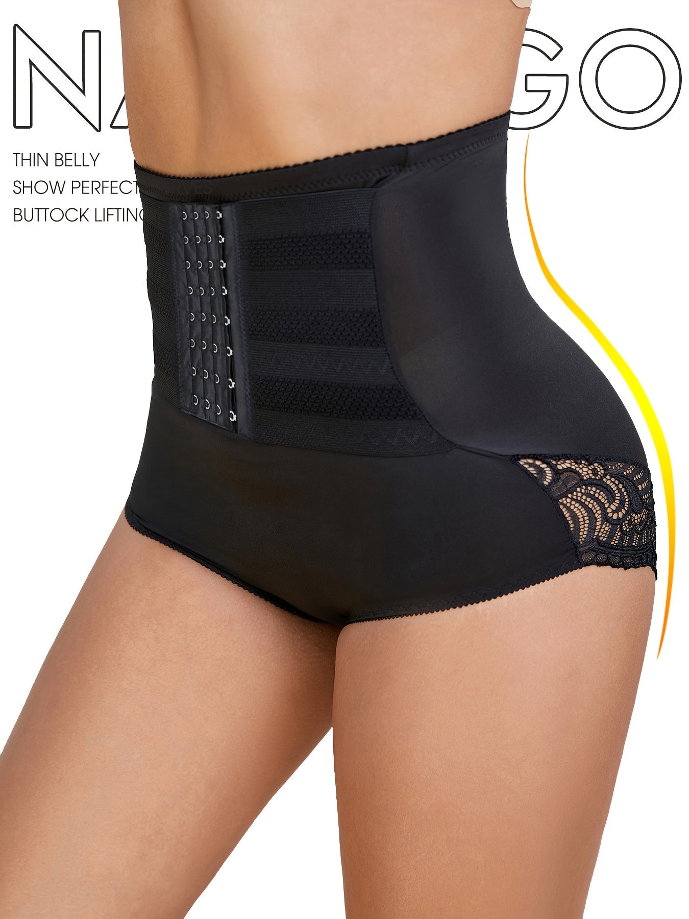 High Waist Tummy Control Shaping Panties for Women - Lifts and Shapes Buttocks, Compression Underwear and Shapewear