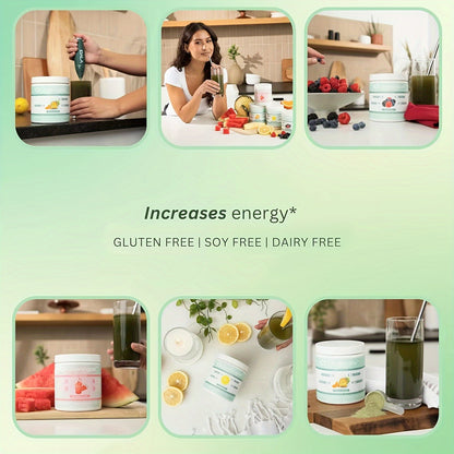 Glow Vigor Greens Blend is easy to incorporate into your daily routine, made with nutrients, fruits and vegetables, antioxidants, and more. - Hiccupzz