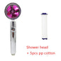 Shower Head Water flow 360 Degrees Rotating With Small Fan ABS Rain High Pressure Spray Nozzle Bathroom Accessories - Hiccupzz