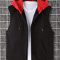 Men's Sleeveless Zip-Up Hoodie Vest with Pocket, Casual Outdoor Activewear - Hiccupzz