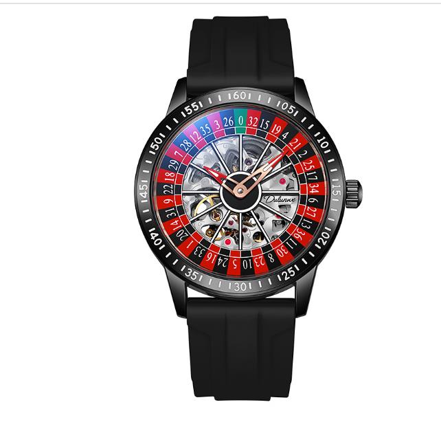 2024 Men's Automatic Mechanical Watch - Waterproof, Gaming Plate Design, Trendy & Personalized