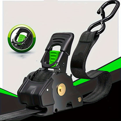 Automatic Retractable Ratchet Straps - 2 Large Straps for Cars, Motorcycles, & Off-Road Vehicles - Hiccupzz
