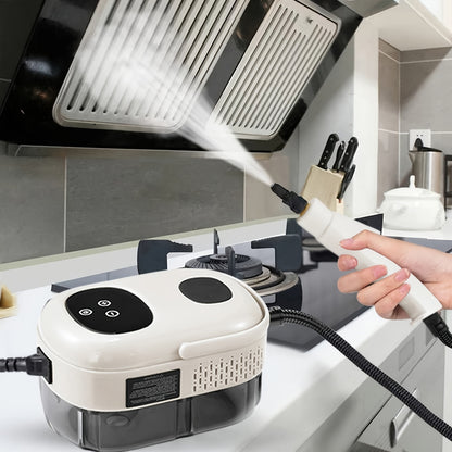 2500W Powerful Handheld Steam Cleaner for Multi-Surface Cleaning: Floors, Cars, Kitchen, Bathroom, and More - Hiccupzz