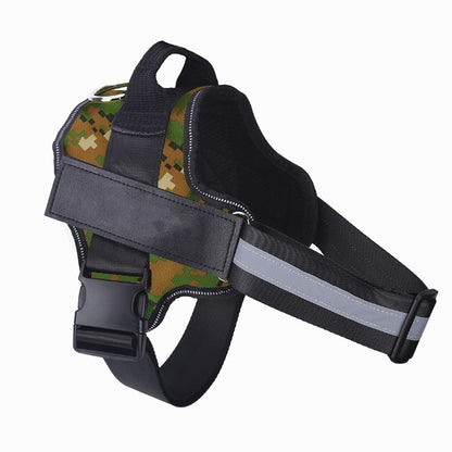 Personalized Dog Harness NO PULL Reflective Breathable Adjustable Pet Harness Vest For Small Large Dog Custom Patch Pet Supplies - Hiccupzz