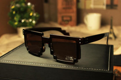 Sunglasses Men Pixel Mosaic Style - Hiccupzz