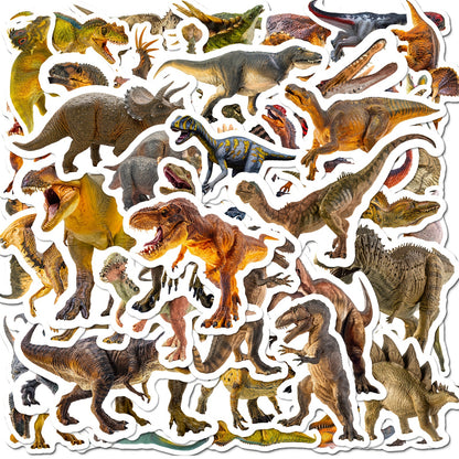 50 Realistic Dinosaur Stickers for Party Favors and ROAR Party Supplies - Hiccupzz