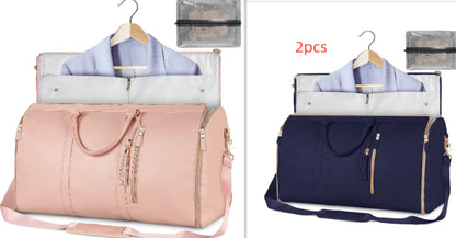 Large-Capacity Waterproof Travel Duffle Bag for Women – Foldable Clothes Tote