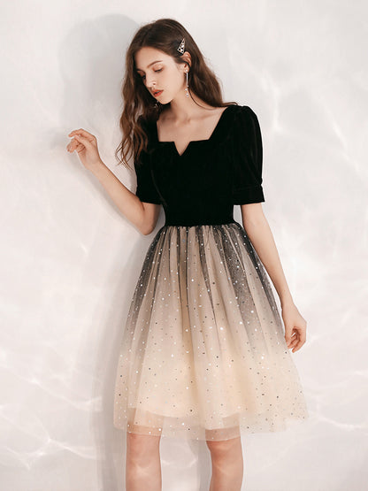 Women's Fashionable Black French Adult Dress - Hiccupzz
