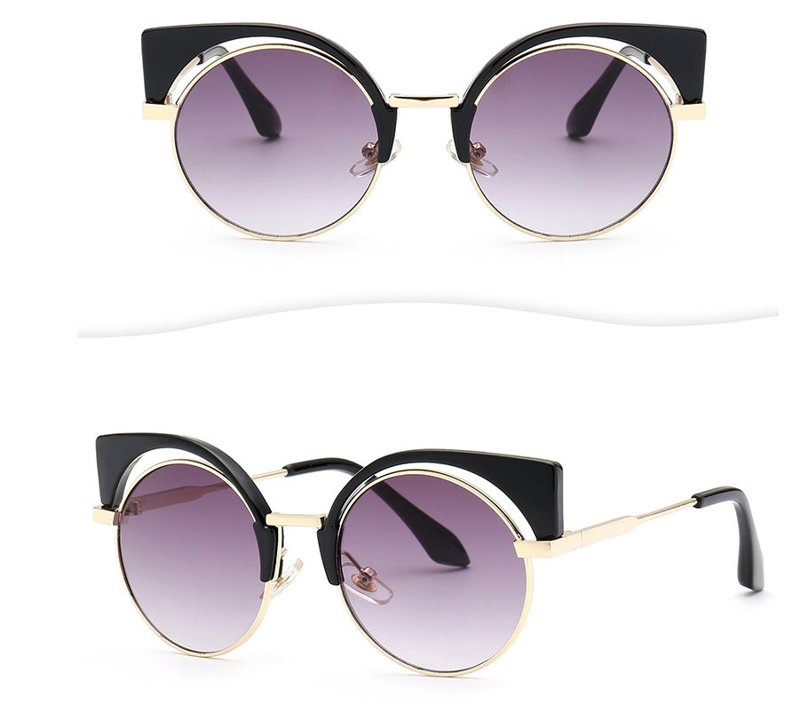 Fashion vintage metal frame sunglasses