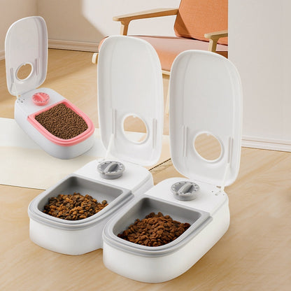 Automatic Pet Feeder Smart Food Dispenser For Cats Dogs Timer Stainless Steel Bowl Auto Dog Cat Pet Feeding Pets Supplies - Hiccupzz