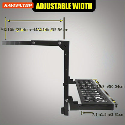 Folding Tire Step Portable Wheel Step Adjustable Height And Width Non-Slip For Truck SUV Pickup Max 350 Pounds - Hiccupzz