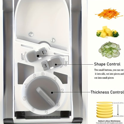 Stainless Steel Mandoline Slicer - Manual Veg Chopper - Hiccupzz