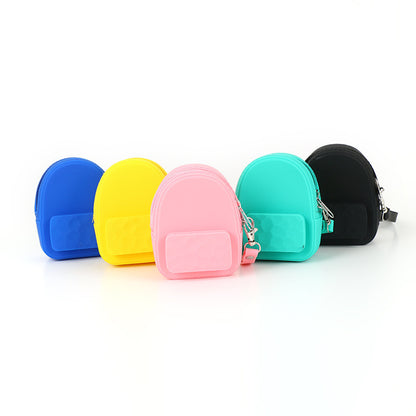 Lovely silicone earphone backpack portable handbag, handbag, handbag, purse, zero purse, children's candy color key bag manufacturer - Hiccupzz